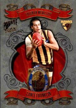 2009 Select AFL Pinnacle - Medals #MC2 Lance Franklin Front